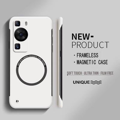 Husă Magnetică Ultra Subțire Hard PC Fără Ramă pentru Telefon Pentru Huawei P60 P50 P40 P30 Pro P60Pro Mat Rezistentă la Șocuri Culoare Solidă