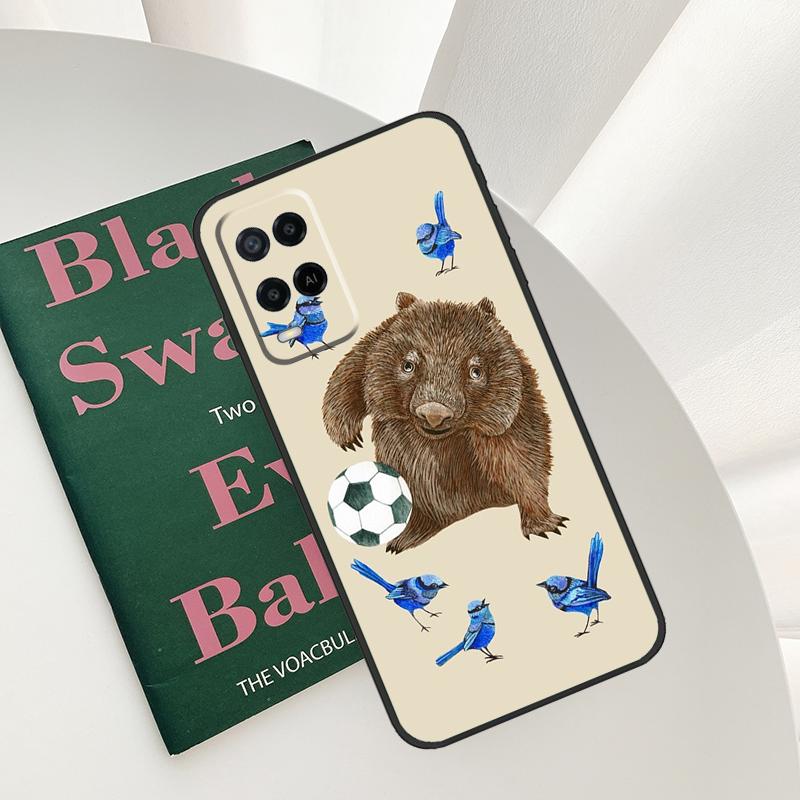

Cute Baby Wombat Case For Oppo A54 A74 A94 A54S A57S A15 A16 A17 A52 A72 A76 A96 A58 A78 A98 A77 A5 A9 Cover OPPO A16