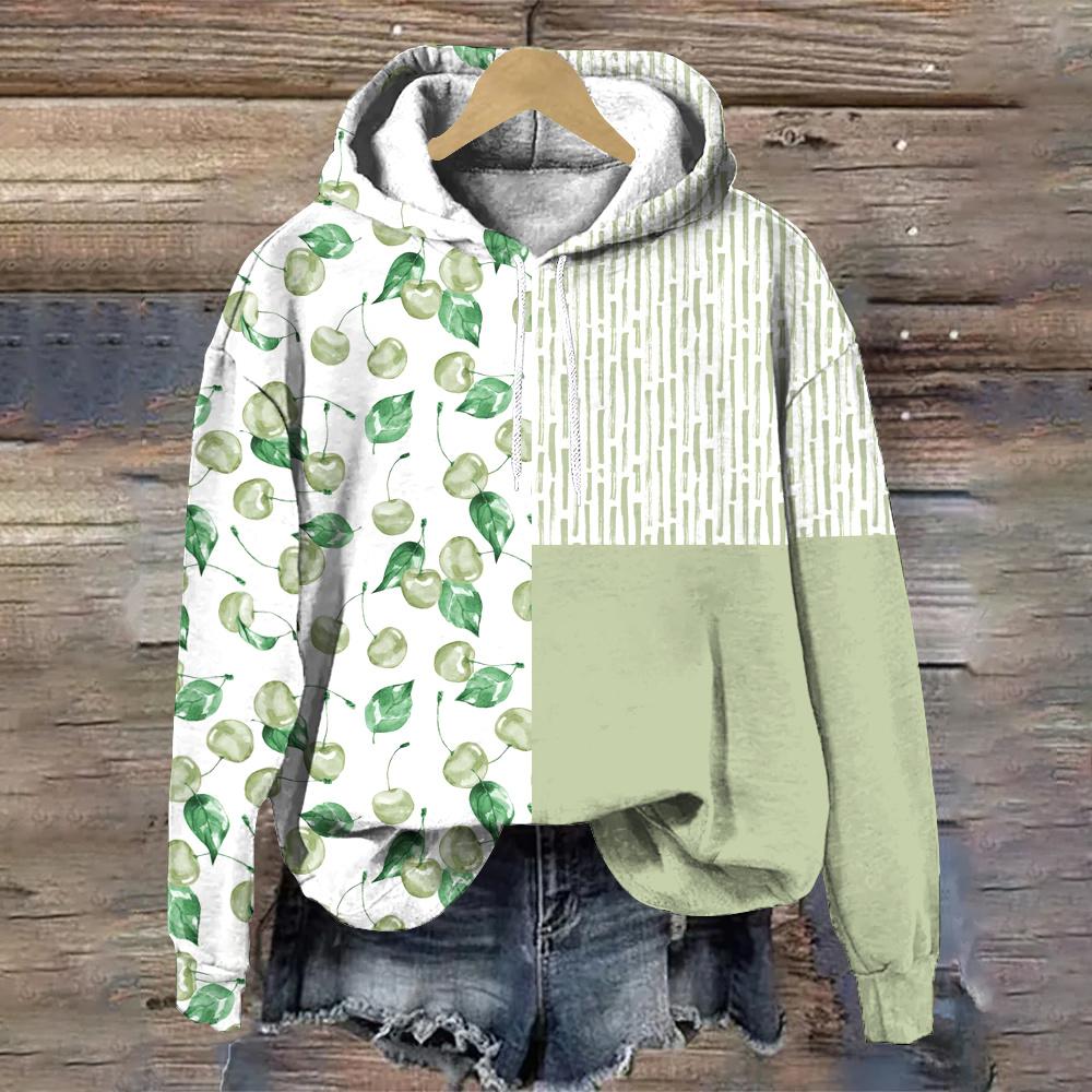 Designer Blumenprint Damen Hoodie Herbst/Winter Modetrend Damenbekleidung Oberteile Locker Damen Sweatshirts Pullover Hoodies