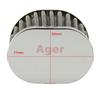 Ager Oval Power Filter 54mm Plated 4 Pack