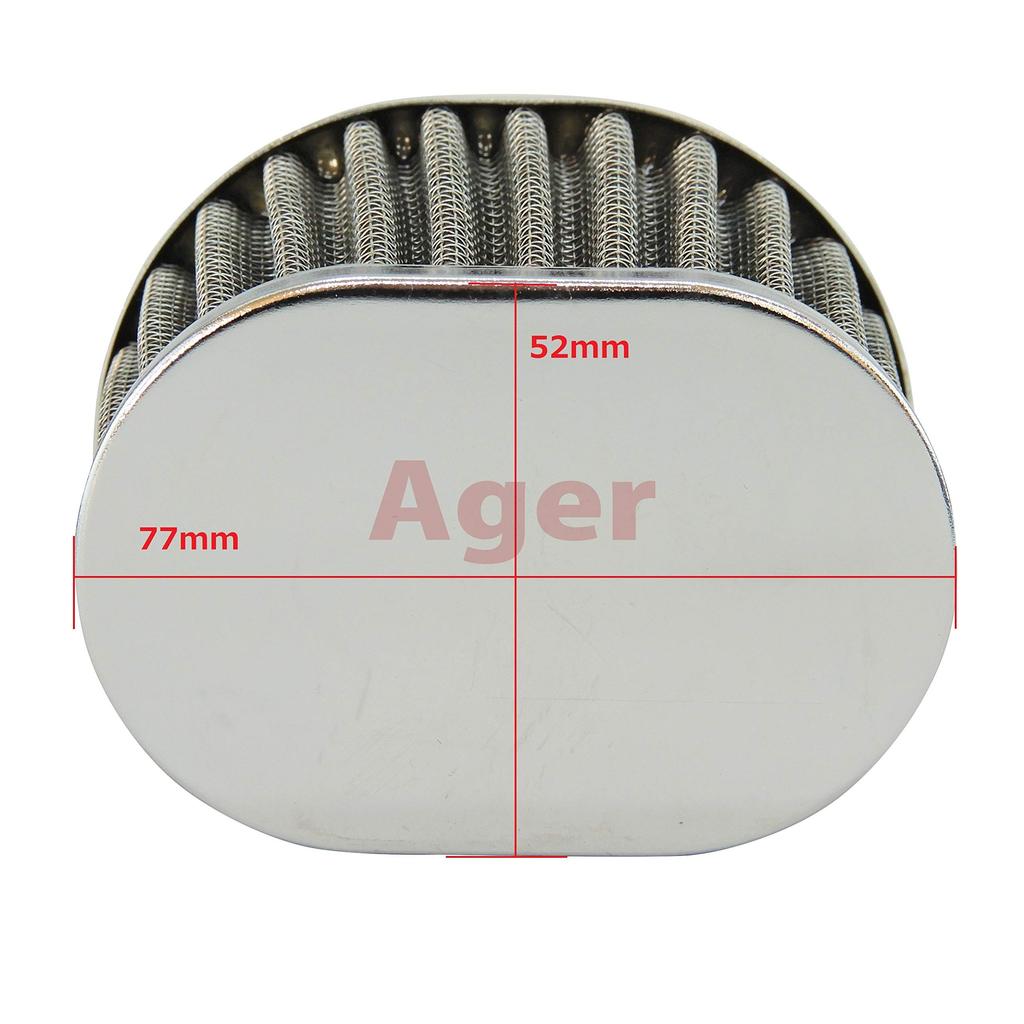 Ager Oval Power Filter 54mm Plated 4 Pack