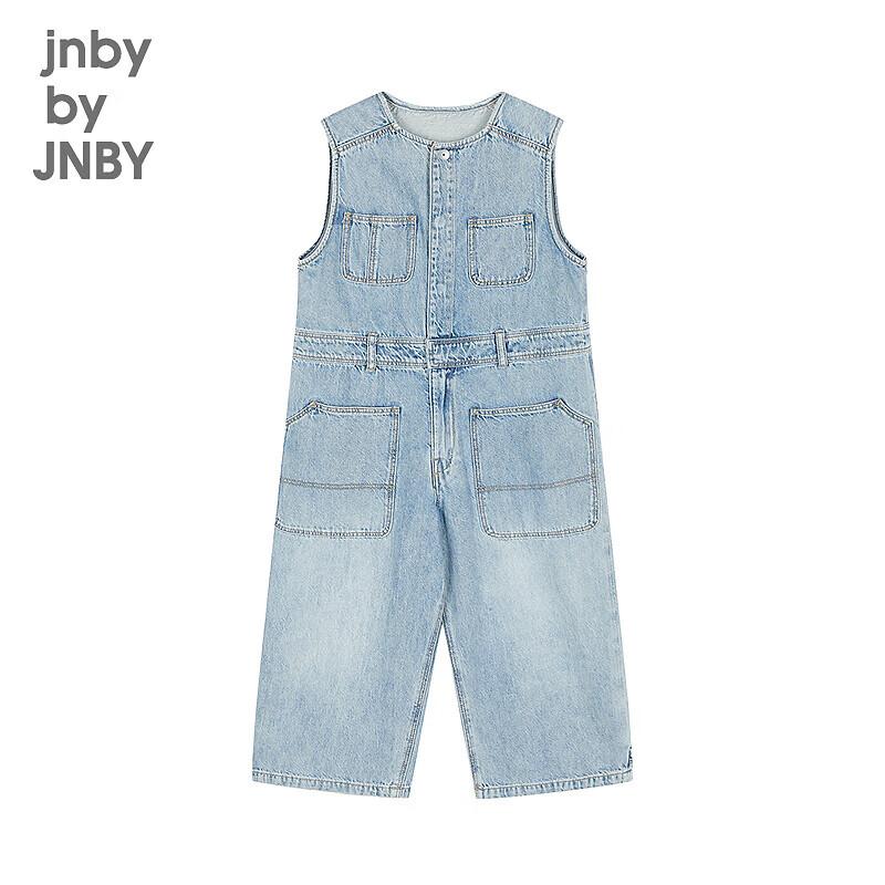 Джинсовый комбинезон JNBY Kids 2025 Осень, унисекс, свободный крой 110