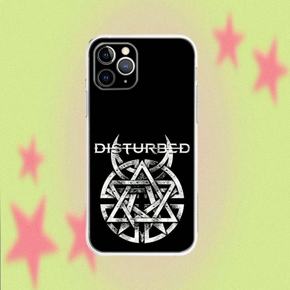 D-Disturbed The Sickness For iPhone 17,16,15,14,13,12,11,Air,X,XR,Pro,Max,Plus Transparent Clear Cover