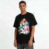 Liebevoller Mutter und Baby Aufdruck Lässiges Oberteil für Damen Reines Baumwoll-T-Shirt