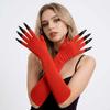 Solid Color Halloween Cosplay Gloves Fancy Props Ghost Claw Mittens  Joking Tools