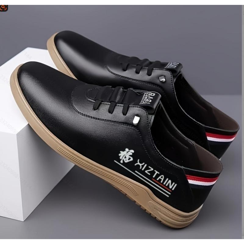 Spring and autumn casual men's shoes new men's leather shoes soft sole soft surface one pedal casual shoes