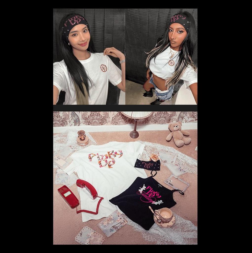 Official KATSEYE [PINKY UP] Graphic S/S T-Shirt - 100% Premium Cotton | White