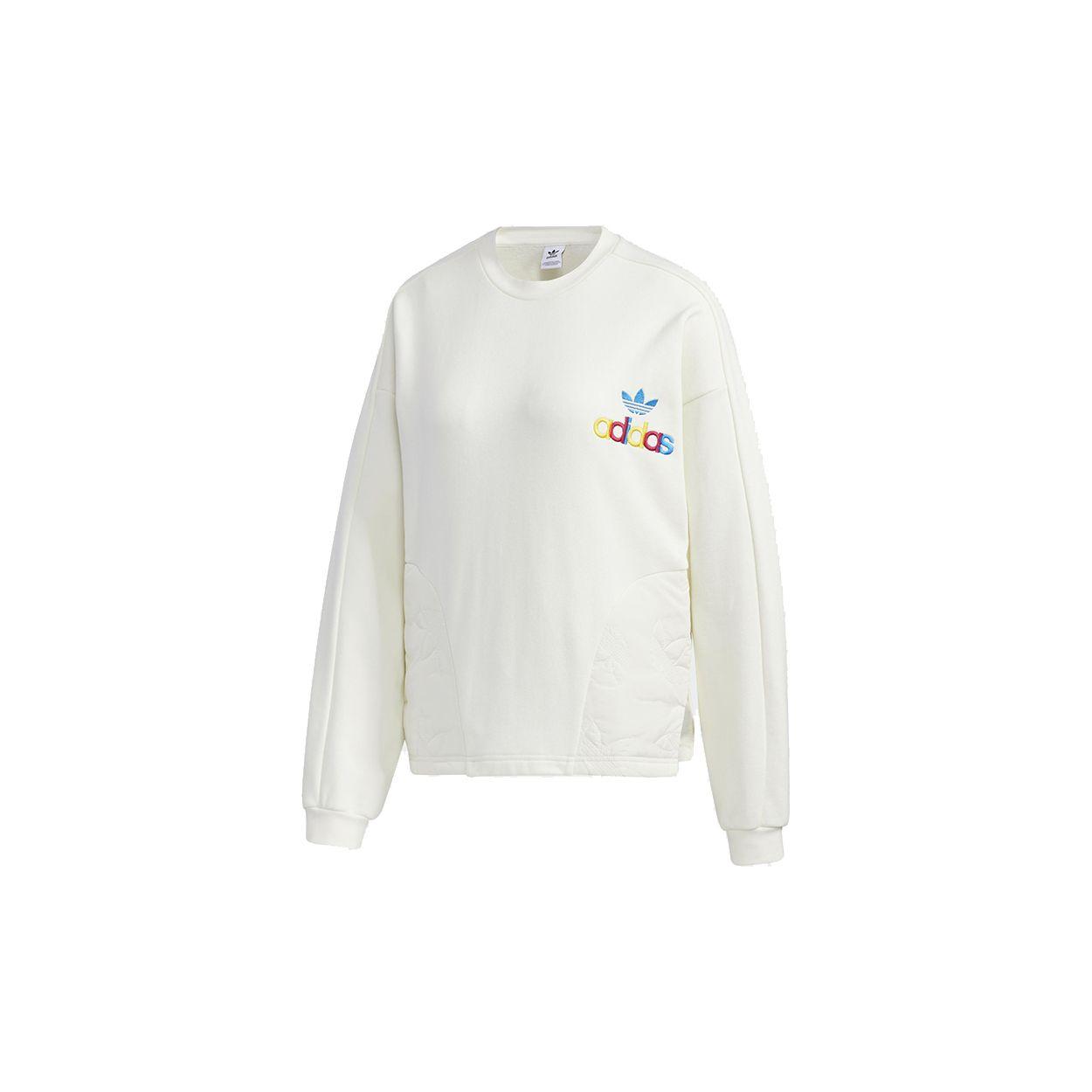 

Adidas Originals Trefoil Crewneck Sweatshirt Women Sweatshirt White GV2932 34