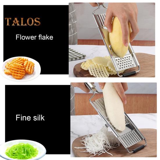 Vegetable Slicer Stainless Steel Food Slicer Removable Blade Kitchen Slicer Vegetable Cutter for Salads Cheese Fruit