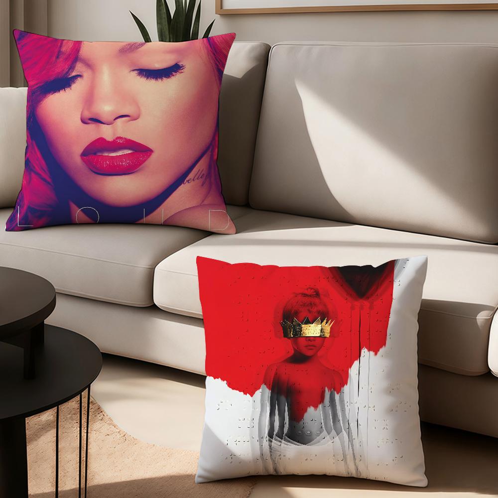 Famous Singer R-Rihanna Pillow Case Suitable For Bedrooms Living Rooms Cars Home Decoration