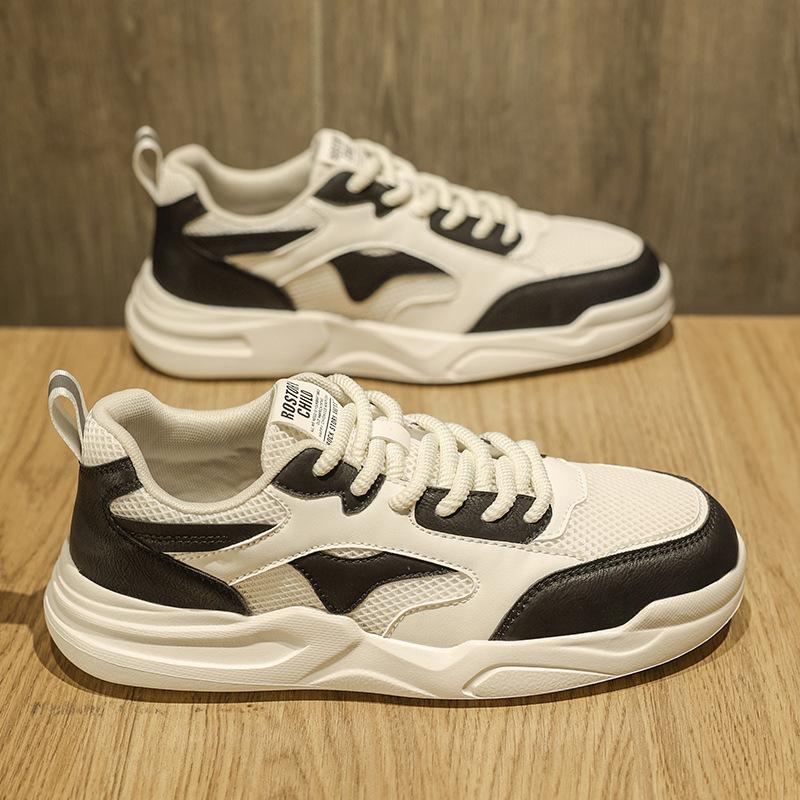 

2025 новая мужская обувь весна и лето сетчатая дышащая маленькие белые туфли мужская ультралегкая спортивная обувь мягкая подошва повседневная обувь для скейтборда 44