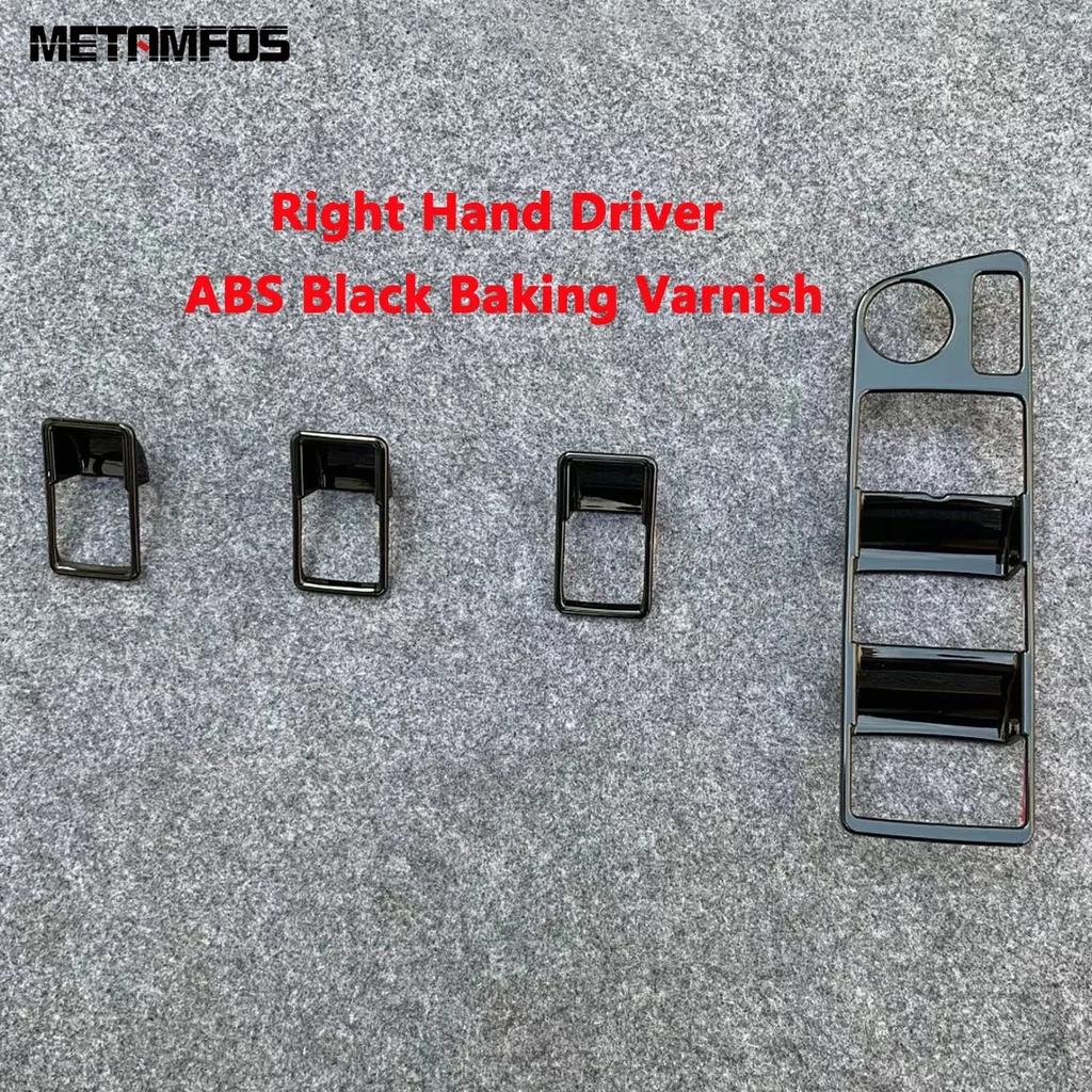 For Toyota Harrier Venza     2024 Matte Window Lift Switch Cover Trim ide Armrest Frame Interior Accessories