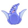1/6Pcs Silicone Worry Stone Sensory Fidget Toys For Autism Adhd Stress Relief Dinosaur Textured Stone Anxiety Relief Toy