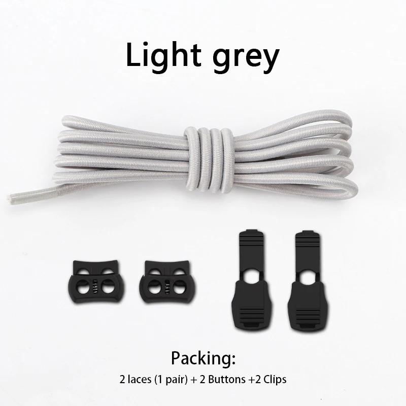 New Elastic Sneakers Laces Without Ties Lock Shoe Laces Adult Kids Tennis Round Shoelaces Rubber Bands for Shoes Accesories