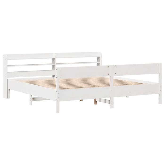 VidaXL Bed Frames Without Mattress White 180x200 Cm Solid Pine Wood 3306919