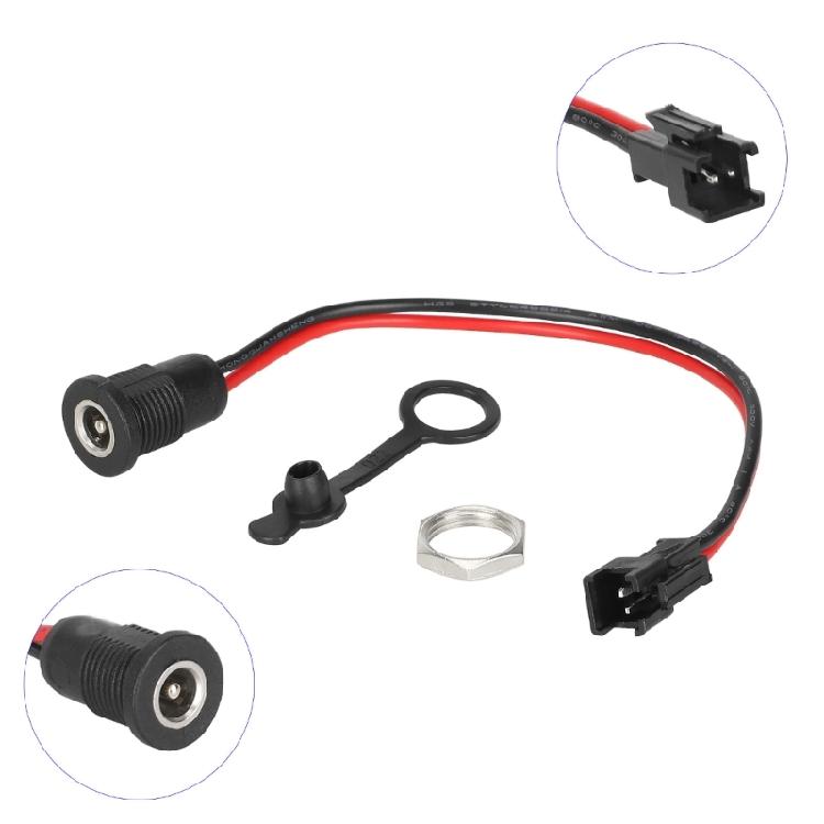 Electric Scooter DC5.5x2.1mm Power Socket High Current Female Power Adapter With Cable Scooter Accessories