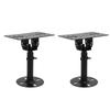 1 Pair Speaker Stand Thickened Metal Wall Ceiling Mount Speaker Bracket with Telescopic Rod for