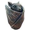 Yousheng Halloween Gothic Bat Storage Box Simulated Bat Resin Figurine Statue Retro Bat Jewelry Trinket Organizer Box Party Decoration Ornament