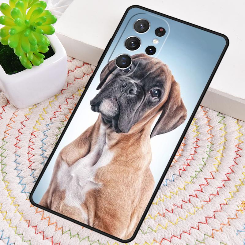 Boxer Dog Phone Case for Samsung Galaxy note 10 pro S26 Ultra S23 S24 FE S25 S21 S22 PLUS shockproof Cove