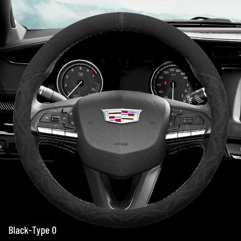 Cadillac Flocking Steering Wheel Cover for CT4, CT5, CT6, XT5, XT4, XT6, XTS, ATS-L Default