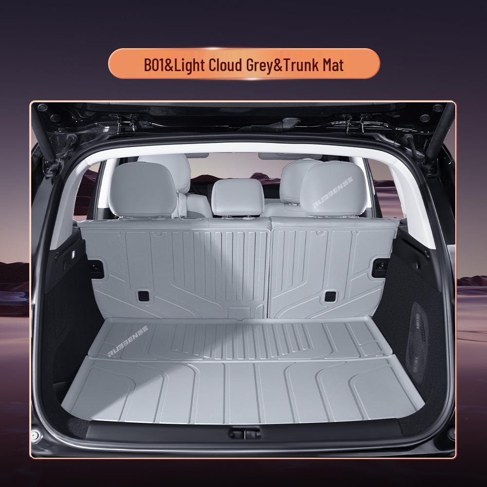 Leapmotor B01 Trunk Mat TPE: Waterproof, Semi-Enclosed Tail Box Mat for 25 Models