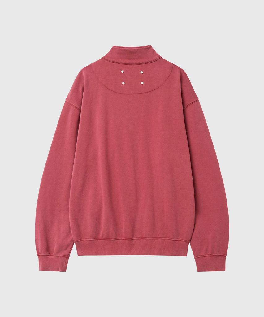 GENERALIDEA Man Pocket Half Zip Sweatshirt [Red] / Gf1Mss004