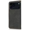 For iPhone 17 Pro Max Case Color Splicing Wallet Stand Leather Phone Cover with Wrist Strap
