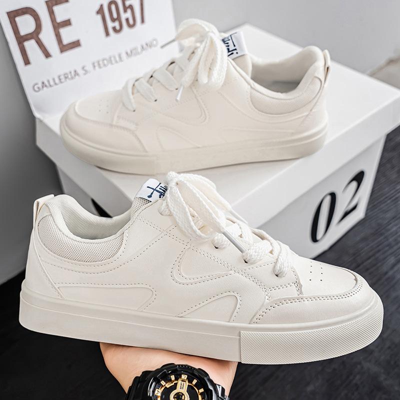 

Men s shoes autumn breathable versatile casual tide shoes Internet celebrity explosion junior high school student sports flat white tide shoes 44