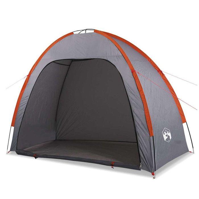 VidaXL Tente de rangement gris et orange imperméable, tente de rangement, tente légère, tente utilitaire, tente, tente 94580