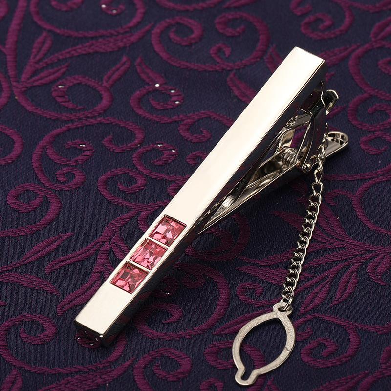 Men'S Fashion Versatile Tie Clip Business Dress Gold Silver Wedding Men'S And Women'S Pin Korean Version Security Collar Clip