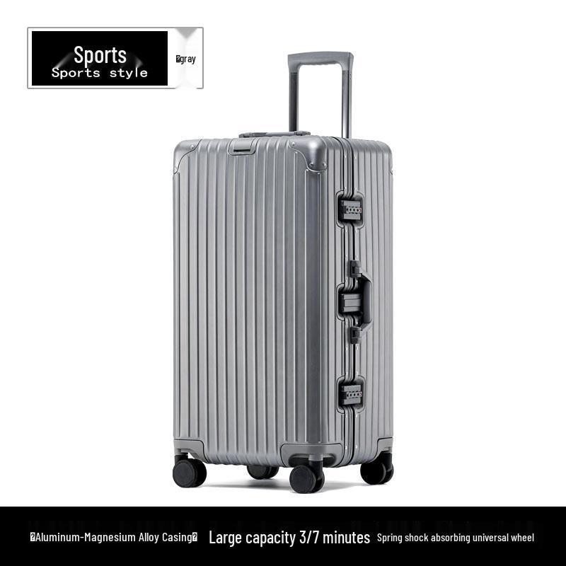 30-Inch Aluminum Magnesium Alloy Large-Capacity Travel