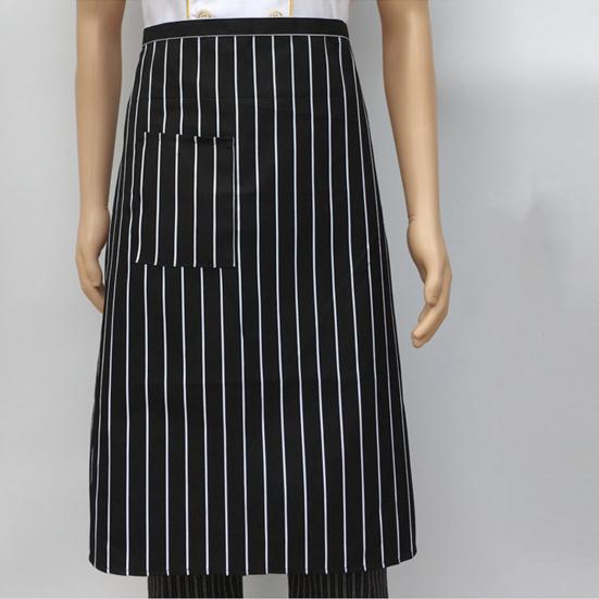 Waist Waterproof Chef Bistro Apron for Men Women Polyester Cooking Apron with Tool Pocket Oil Stain Resistant Cleaning Apron for Home Kitchen Bar