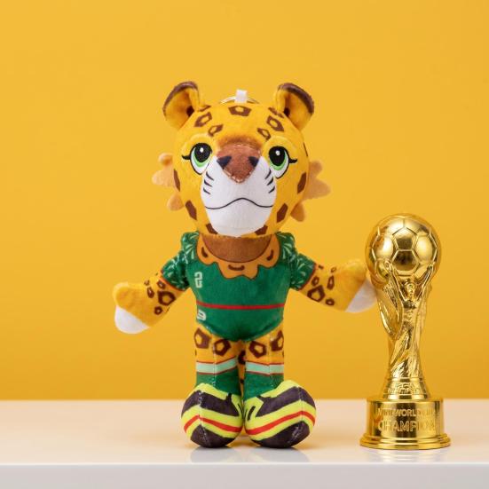 Mascot Plush Keychain FIFA Memorabilia Plush Soft Stuffed Animal Cute Soccer-Themed