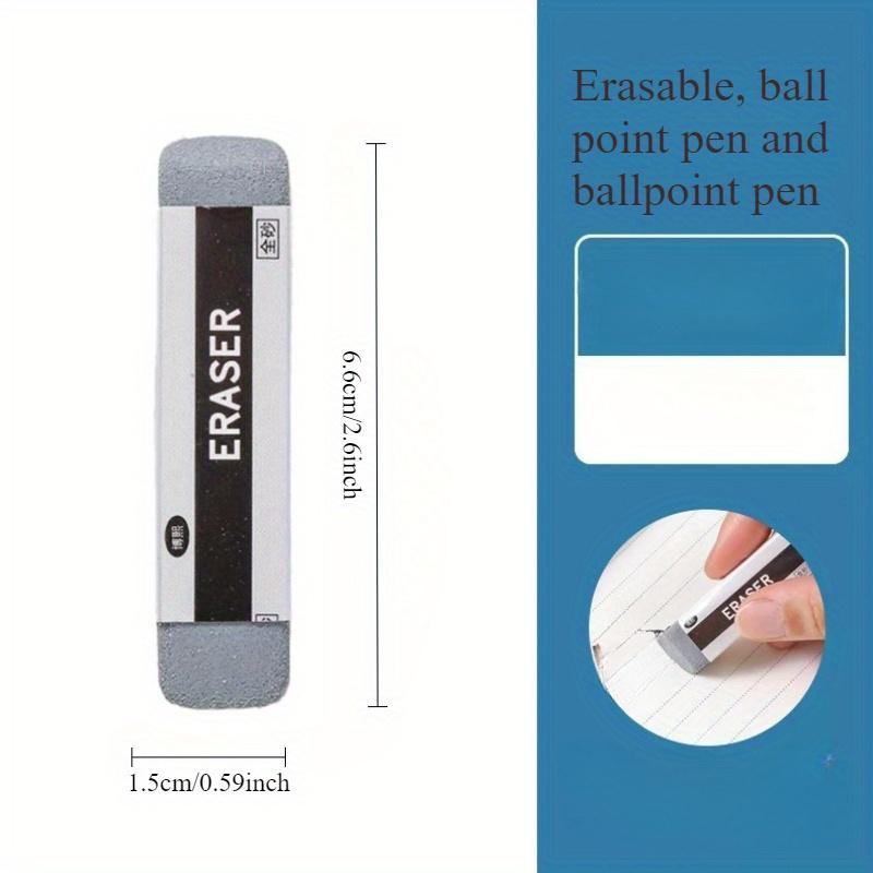6pcs Frosted Eraser School Office Traceless Matte Erasers Ballpoint Pen Ink Pen Pencil Writing Correction Sand Eraser Stationary