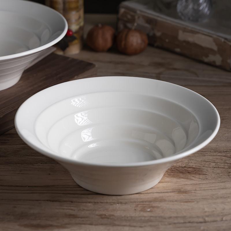 Creative Relief Household Salad Bowl Dessert Bowl Dessert Bowl Simple Retro Style Solid Color Ceramic Tableware Bowl Hat Bowl