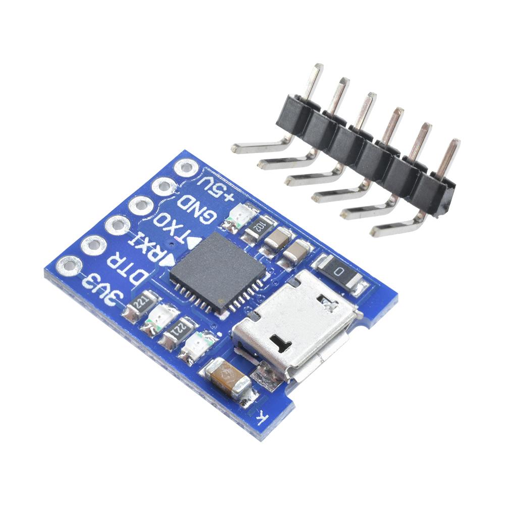 CP2102 Type-C/Micro USB To UART TTL 6PIN Connector Module Serial Converter STC Replace FT232