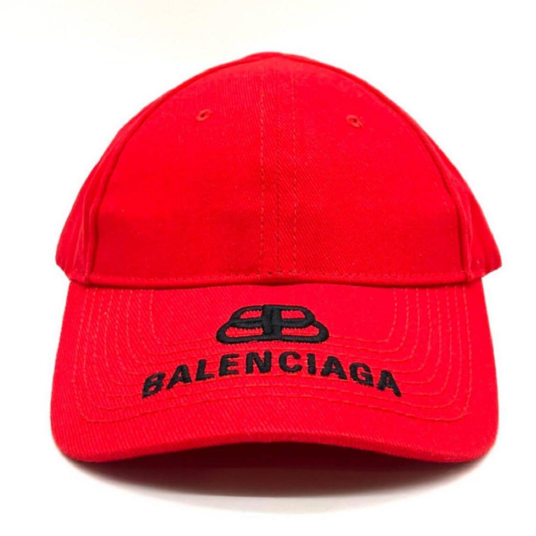 

[Б/У] Бейсболка с логотипом BB Balenciaga, красная, размер L