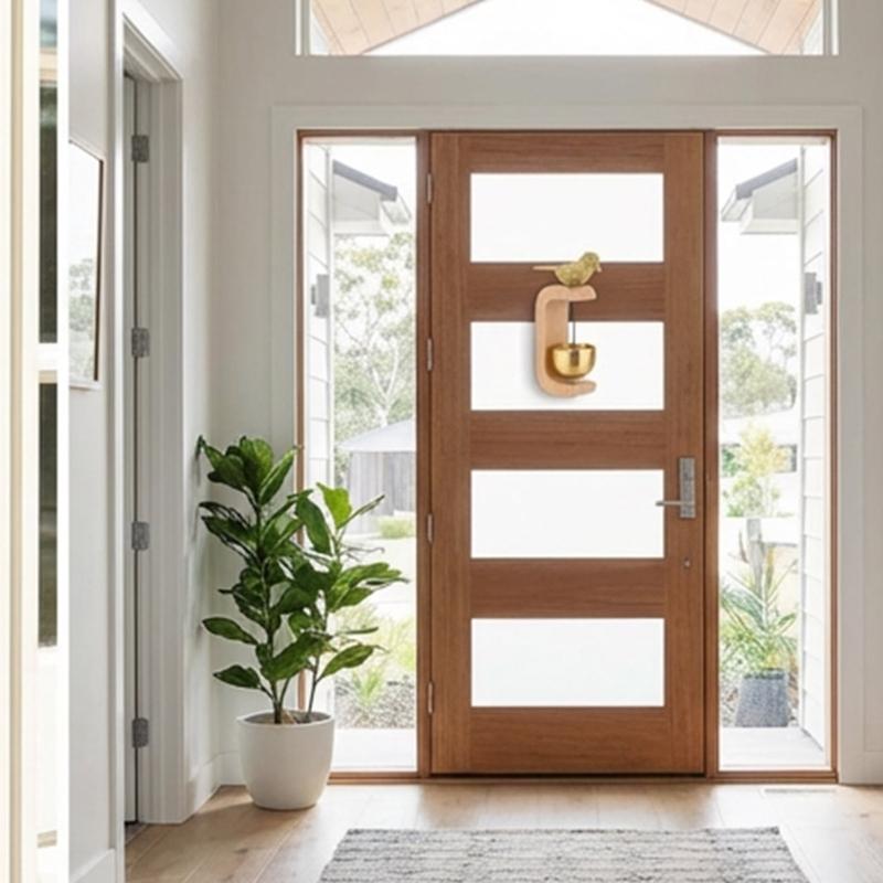Shopkeepers Bells for Door Opening,Wooden Magnetic Door Bells Chimes for Entrance Wardrobe,Fridge Welcome Doorbell