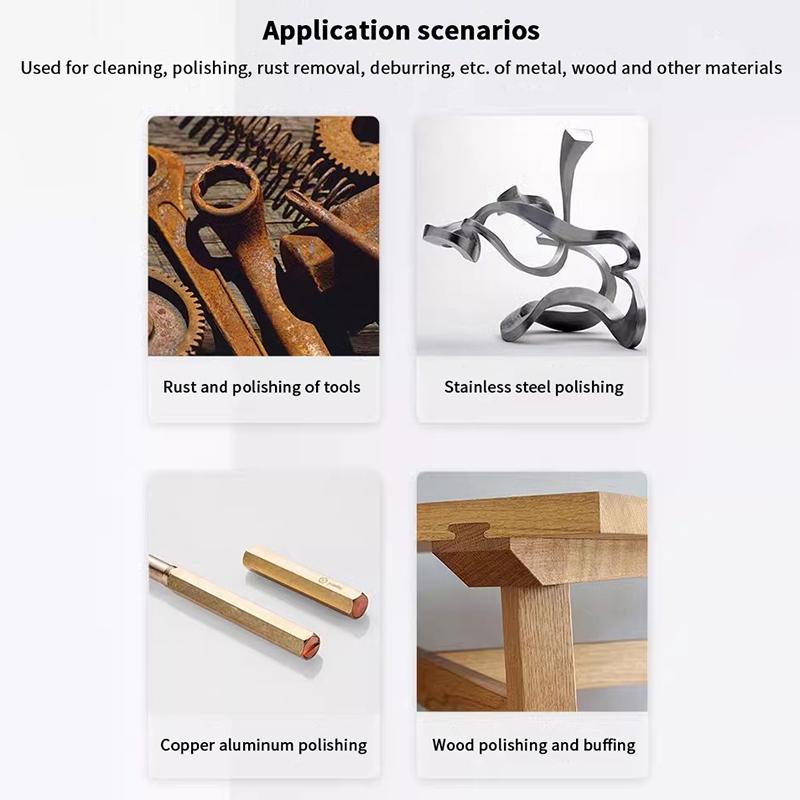 100/115/125Mm Grinding Wheel For Angle Grinder Nylon Fiber Flap Polishing Wheel Disc 5 Inch Non-Woven Grinding Wheel Metal Wood