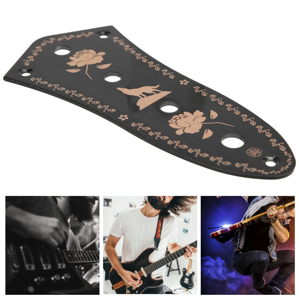 GE103 Metal Control Plate JB Style Bass Guitar Black Retro Type Control Panel