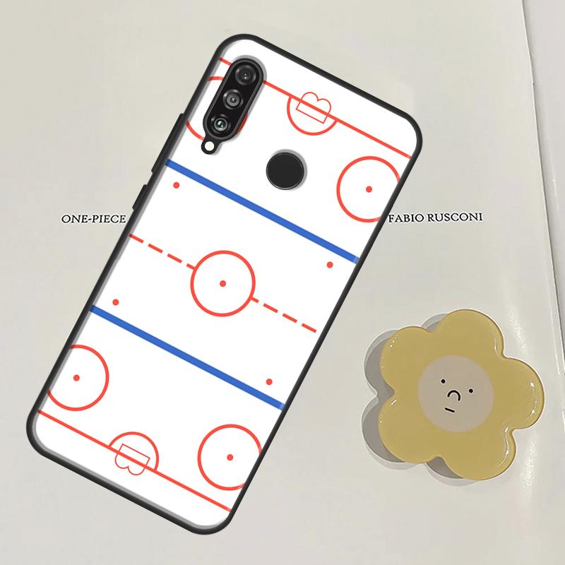 Ice Hockey Rink For Huawei Nova Y60 Y70 Y90 Y61 Y91 3i 7i 8i 11i Nova 9 10 SE 11 Pro P20 P40 P30 Lite Case