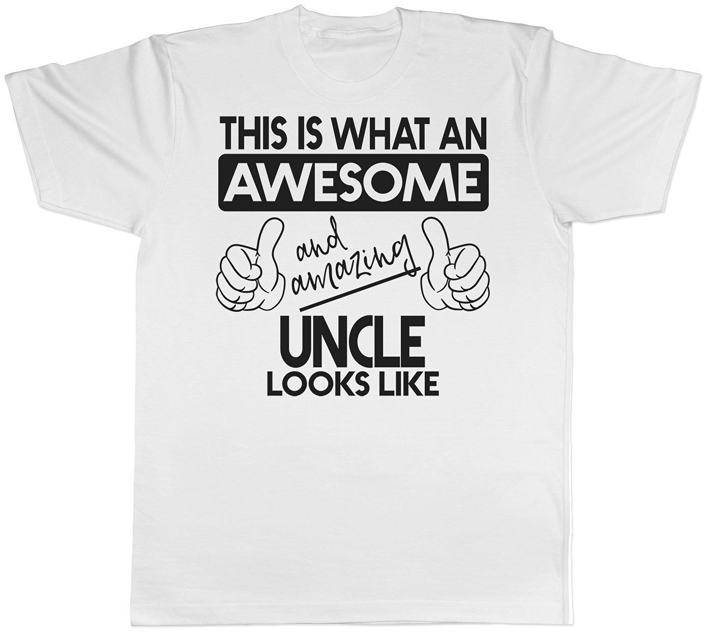 Mens Uncle T-Shirt Gift Awesome and Amazing Uncle Birthday Present Idea Tee S