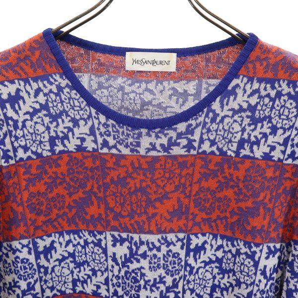 YVES SAINT LAURENT Overall handle Short sleeve knit one piece M Women Used