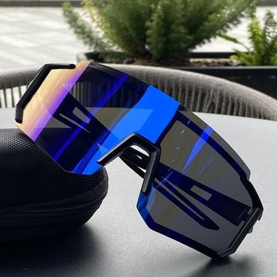 Modische Sportsonnenbrille für Laufen und Radfahren, winddicht, UV380, für Männer und Frauen