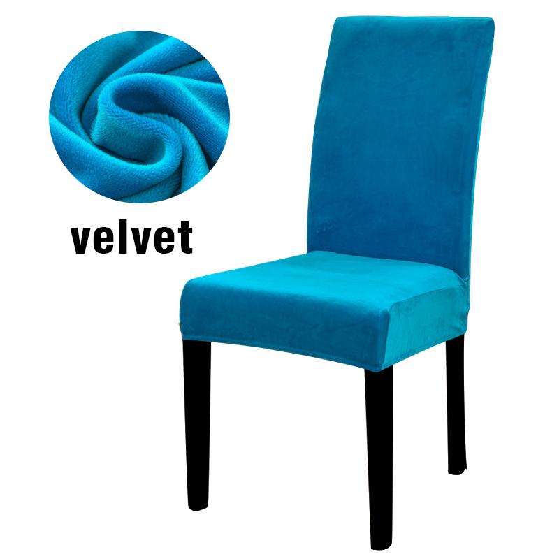 Velvet Chair Slipcovers for Dining Room Stretchy Super Soft Parson Chair Seat Covers Chair Protectors for Party Pet Protection