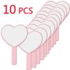 Cute Heart-shaped Handheld Makeup Mirror 5/10pcs Portable Small Kawaii Love Mirror As A Mini Gift for Ladies Princesses Party