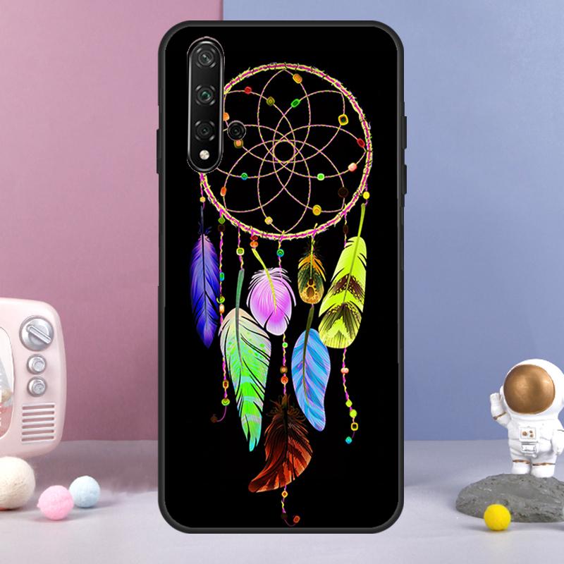 Retro Feather Dreamcatcher For Huawei Nova 9 10 SE 3i 7i 8i 11i 12i Y60 Y61 Y70 Y72 Y73 Y90 Y91 P20 P30 P40 Lite Case