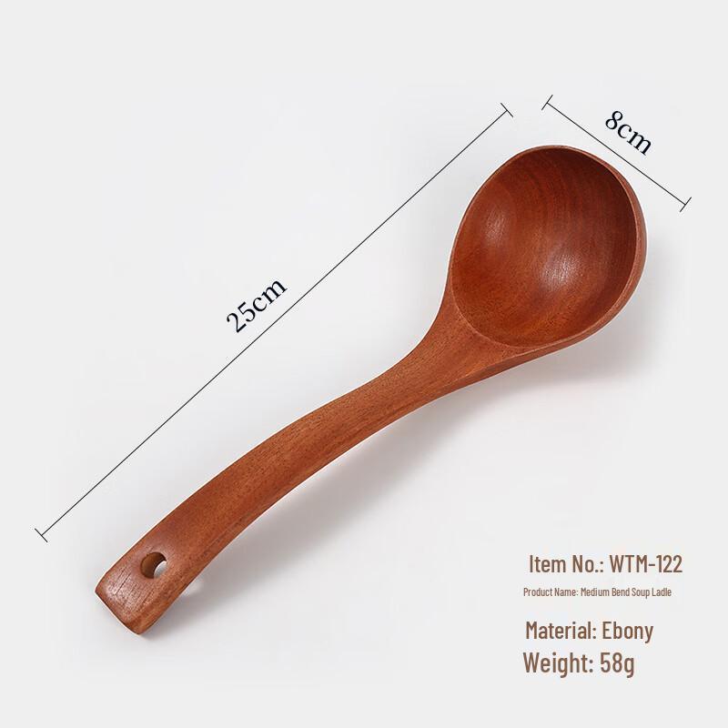 abay Wooden Long-Handle Soup Ladle
