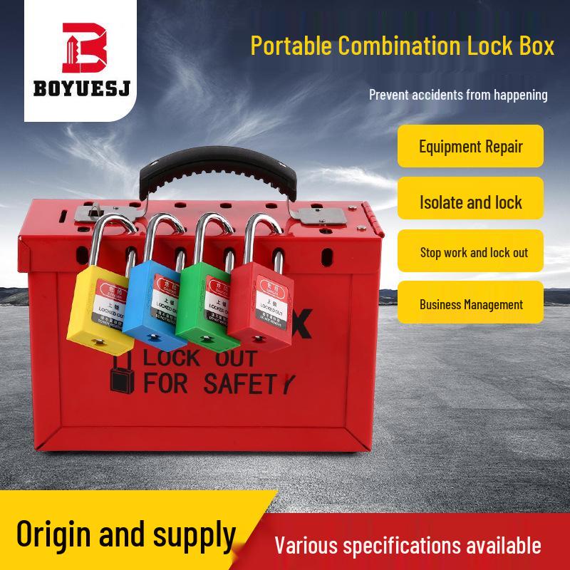 12-Compartment Portable Safety Lock Box Key Storage Device