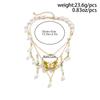 Sweet Design Sense Pearl Sweet Cool Y2K Butterfly Choker Summer Dopamine Necklace Female